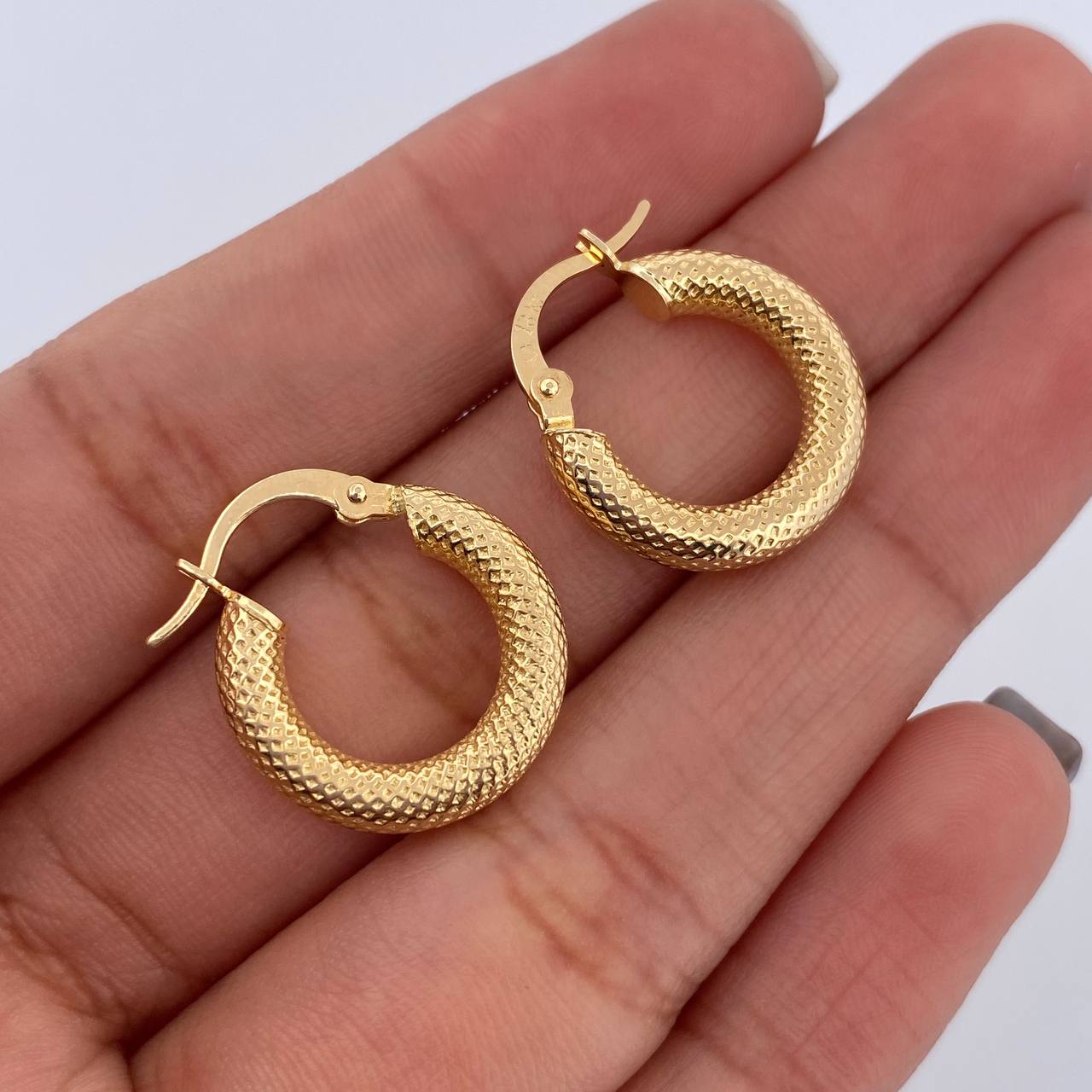 Candongas Tefi 2.15gr / 1.2cm / Oro 18K &