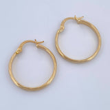 Hoop Earrings Kuki 1.7gr / 2.4cm / 18K Gold &