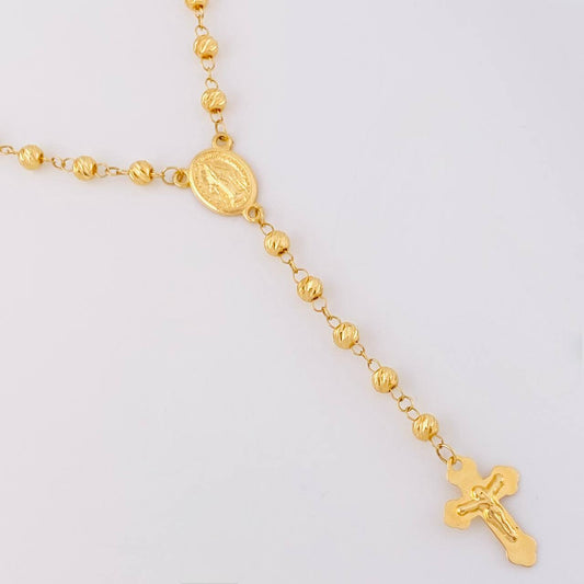 Miraculous Virgin Rosary 10g / 24 in / 4mm Yellow Gold 18K