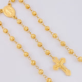 Rosario Virgen Milagrosa 10g / 24 in / 4mm Oro Amarillo 18K