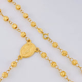 Rosario Virgen Milagrosa 10g / 24 in / 4mm Oro Amarillo 18K
