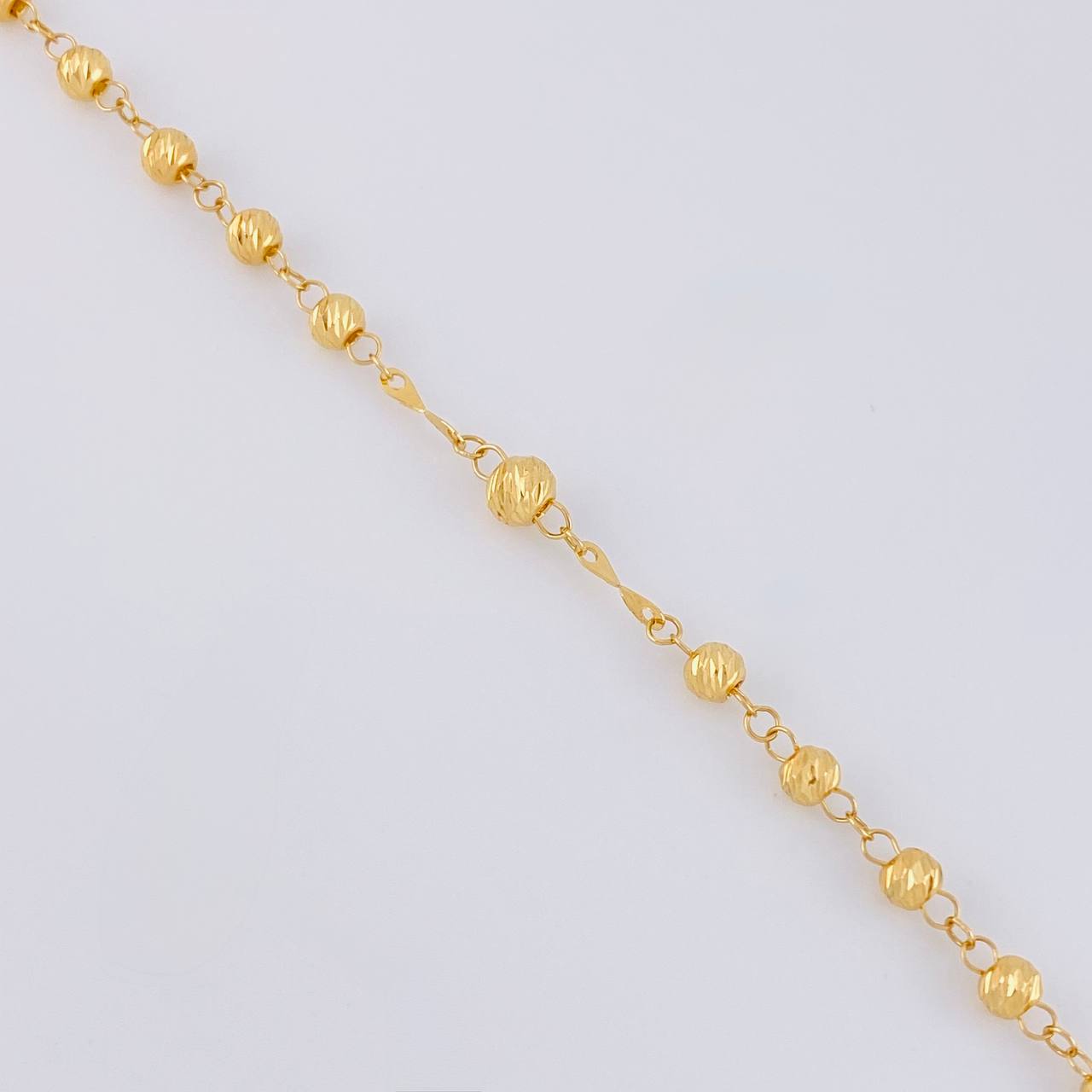 Rosario Virgen Milagrosa 10g / 24 in / 4mm Oro Amarillo 18K
