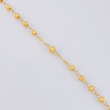 Rosario Virgen Milagrosa 10g / 24 in / 4mm Oro Amarillo 18K