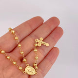 Rosario Virgen Milagrosa 10g / 24 in / 4mm Oro Amarillo 18K
