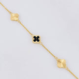 Pulso Trebol Aro Seguido 3.8g / 7 3/4 in / 10.2mm Oro Amarillo 18K