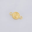 Herraje Letra S Marco Bordeado 0.4g / 1/2 in Oro Amarillo 18K