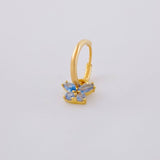 Piercing Aro Dije Mariposa 0.3g / 1/2 in Oro Amarillo 18K