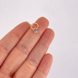 Piercing Aro Dije Mariposa 0.3g / 1/2 in Oro Amarillo 18K