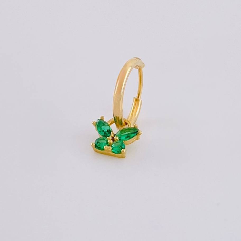 Piercing Aro Dije Mariposa 0.3g / 1/2 in Oro Amarillo 18K