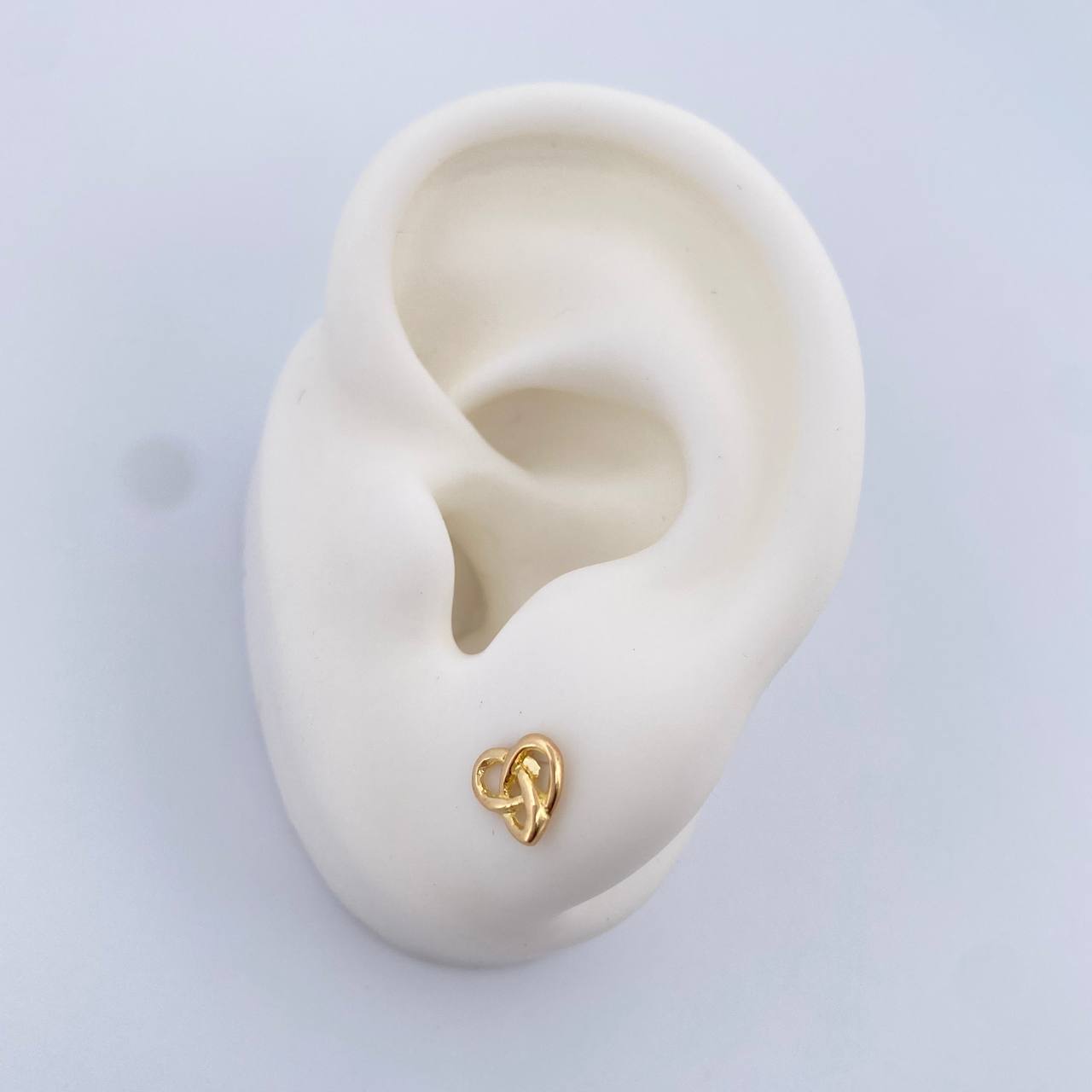 Stud Earrings Helice 0.8gr / 18K Gold &