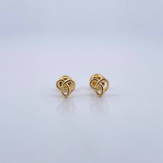 Stud Earrings Helice 0.8gr / 18K Gold &