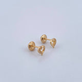 Stud Earrings 0.85gr / 18K Gold &