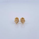 Stud Earrings 0.85gr / 18K Gold &