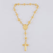 Pulso Denario Virgen Milagrosa 4.45gr / 7 1/4 in / 5mm Oro Amarillo 18K