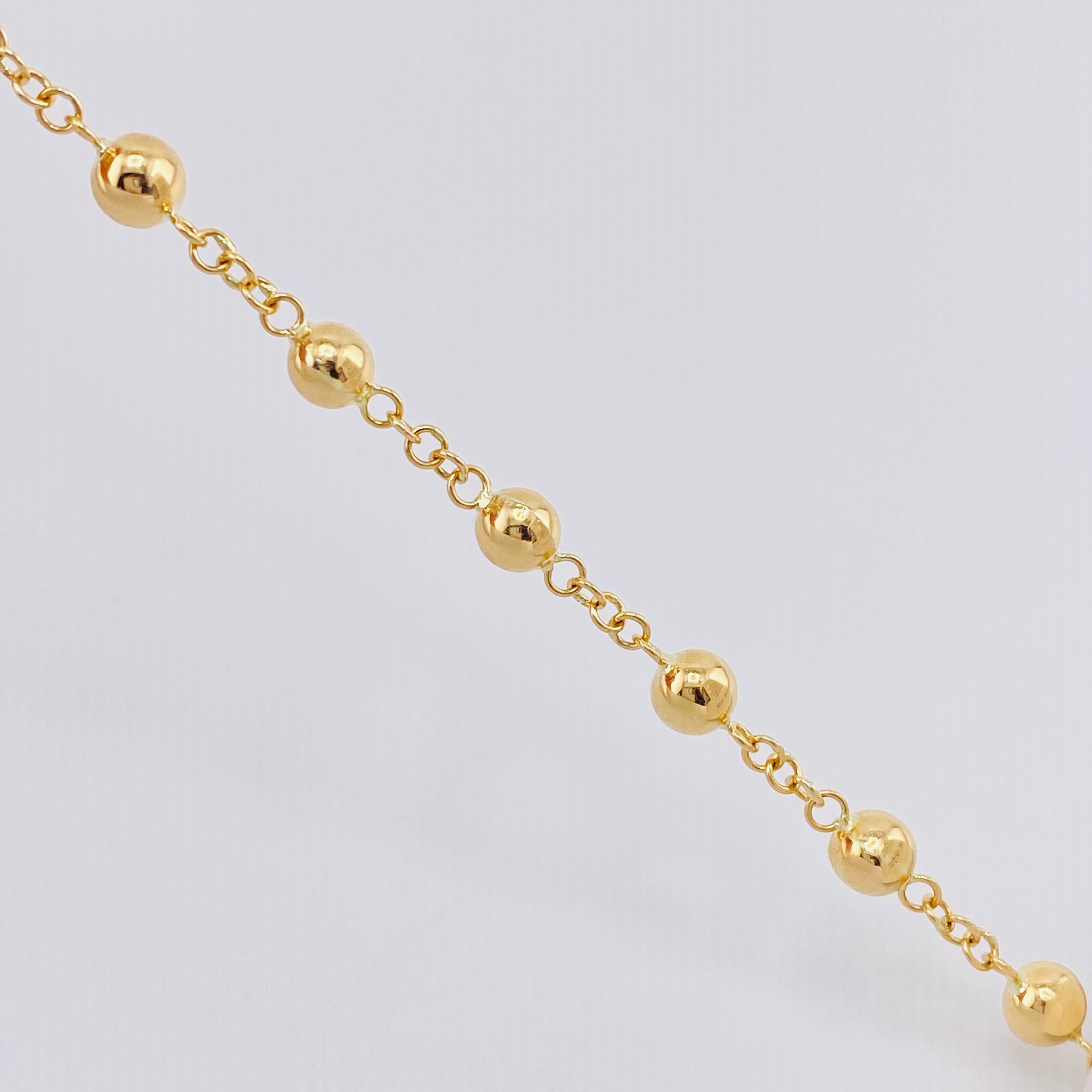 Pulso Denario Virgen Milagrosa 4.45gr / 7 1/4 in / 5mm Oro Amarillo 18K