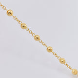 Pulso Denario Virgen Milagrosa 4.45gr / 7 1/4 in / 5mm Oro Amarillo 18K