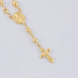 Tobillera Denario Virgen Milagrosa Cruz Cristo 4.5gr / 11 1/2 in / 4mm - 5mm Oro Amarillo 18K ©