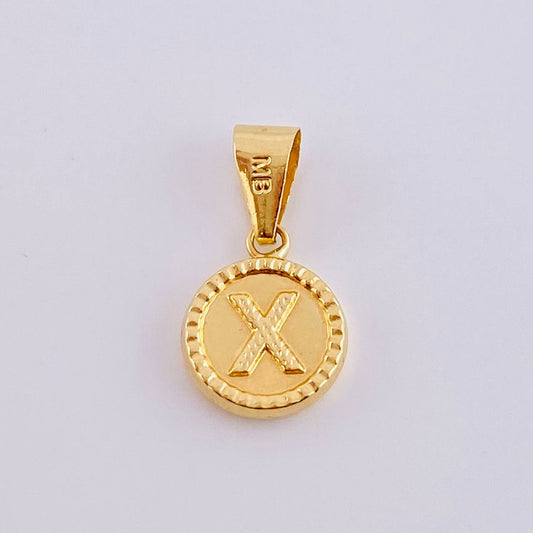 Dije Letra X 0.65gr / 3/4 in / Oro Amarillo 18K