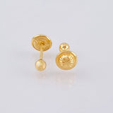 Topos Bola Lisa 0.4g / in / 3mm Oro Amarillo 18K