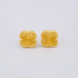 Golden Clover Stud Earrings 3.2gr / 1/2 in / 18K Spanish National Yellow Gold ©