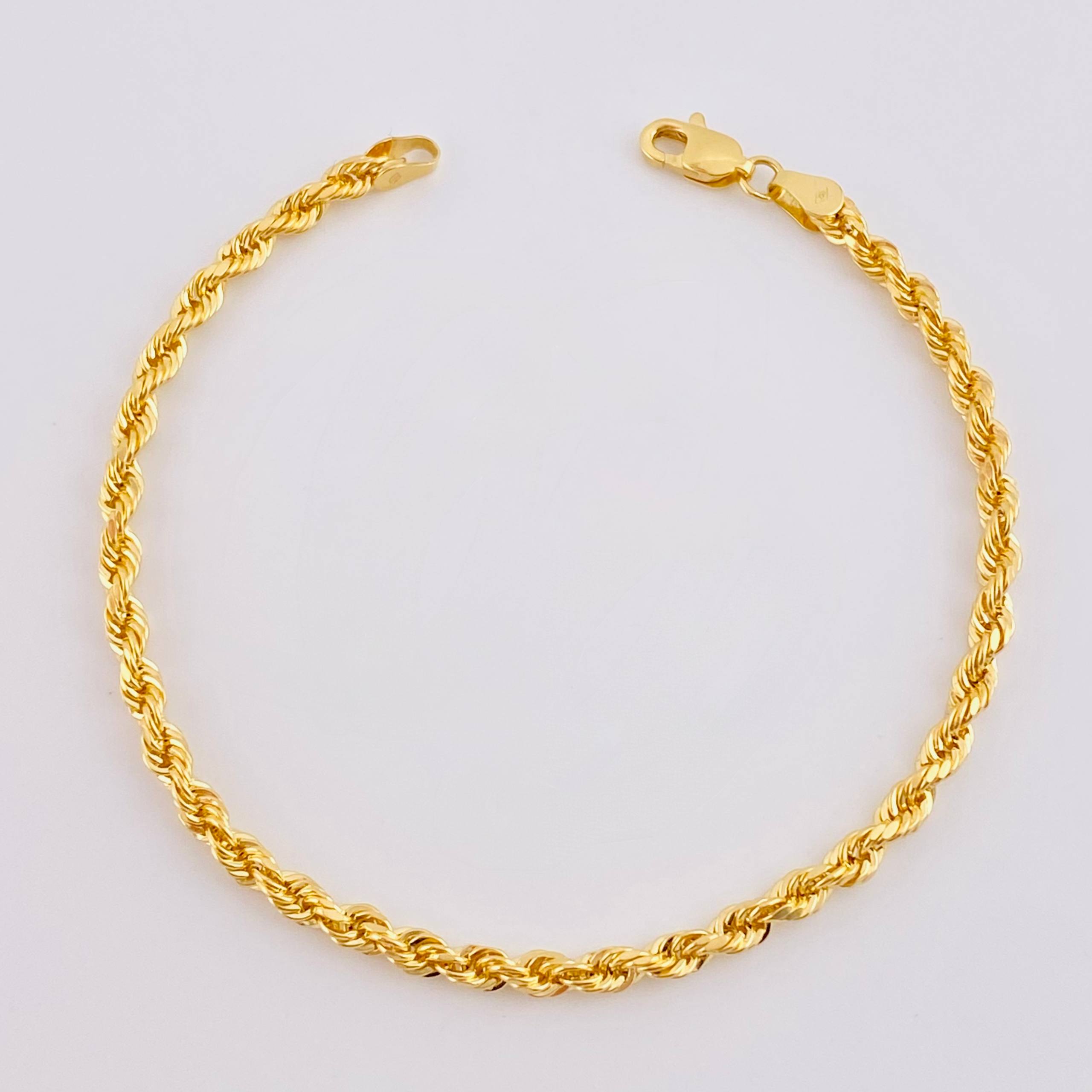 Pulso Lazo 3.35gr / 7 1/2 in / 3.3mm Oro Amarillo +3 18K ©