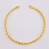 Pulso Lazo 3.35gr / 7 1/2 in / 3.3mm Oro Amarillo +3 18K ©