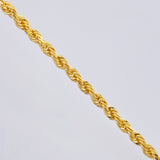 Rope Bracelet 3.25gr / 7 1/2 in / 3.3mm Yellow Gold +3 18K