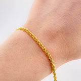 Pulso Lazo 3.35gr / 7 1/2 in / 3.3mm Oro Amarillo +3 18K *