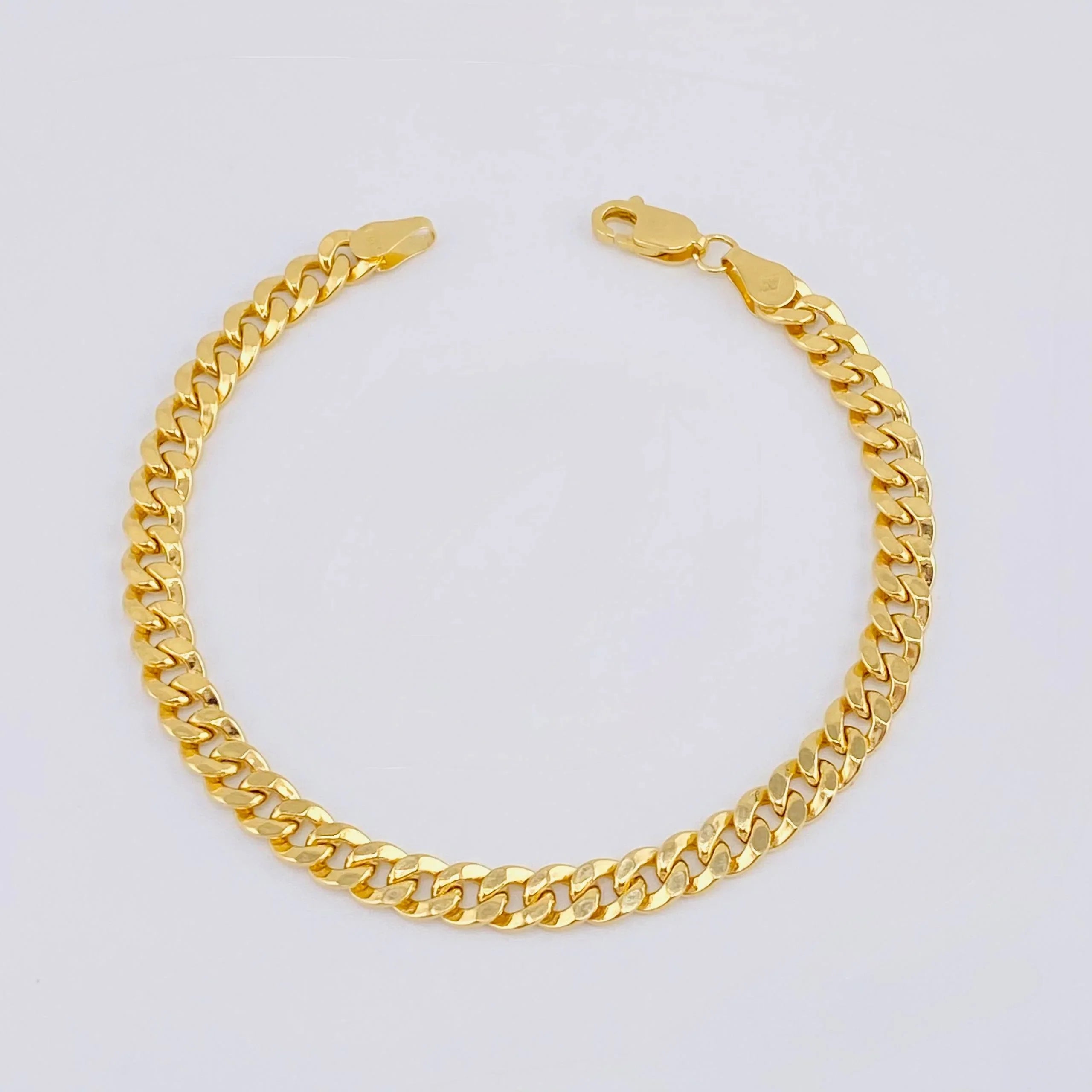 Cuban Links Bracelet 5.25g / 7 1/2 in / 4.8 mm 18K Yellow Gold