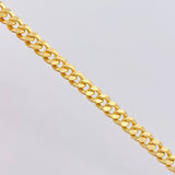 Pulso Cubano 5.95gr / 7 3/4 in / 5.5mm Oro Amarillo +1 18K *