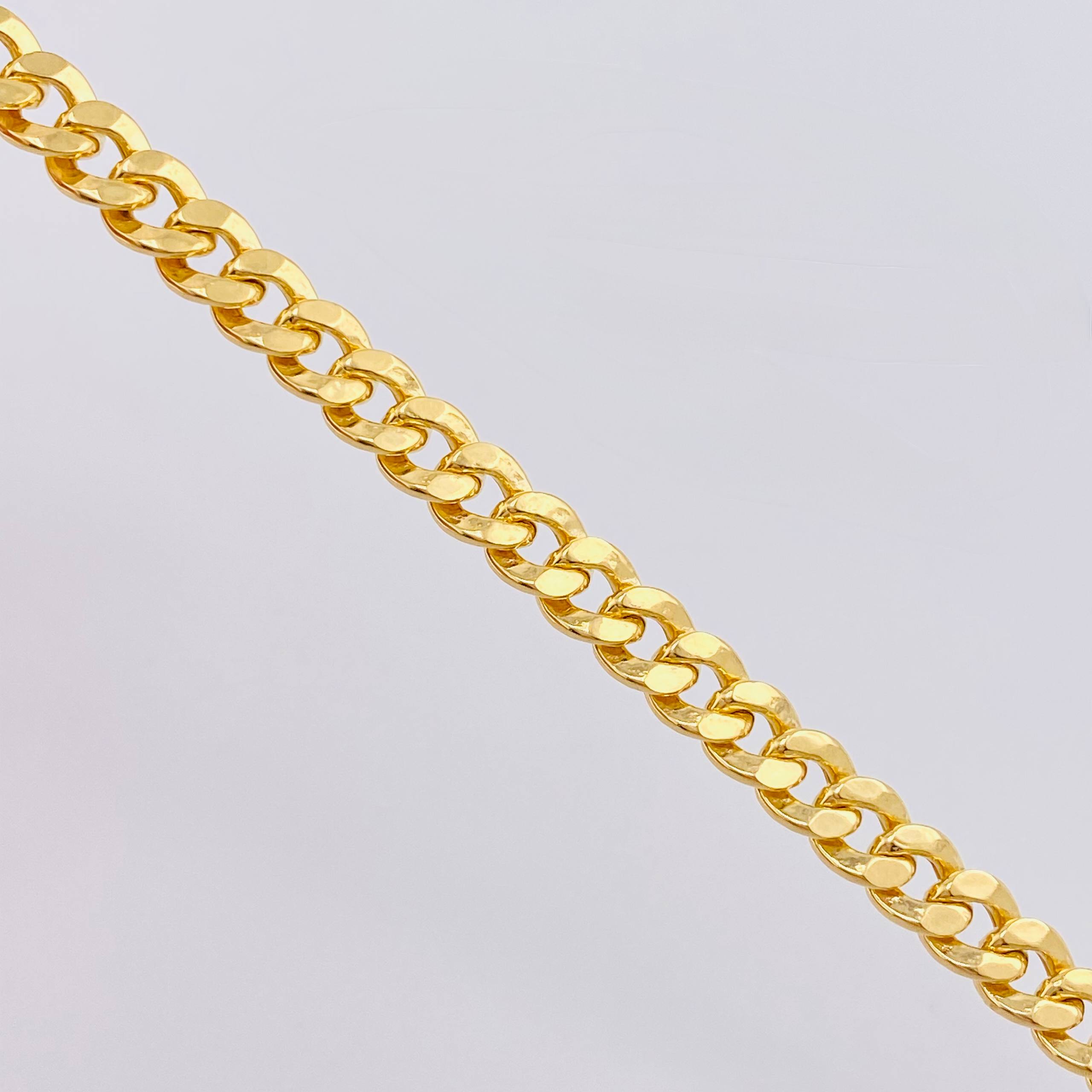 Pulso Cubano 3.95g / 8 in / 5.1mm Oro Amarillo 18K