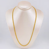 Cadena Cubana Reticulada 13.75gr / 23 1/2 in / 4mm Oro Amarillo +3 18K *