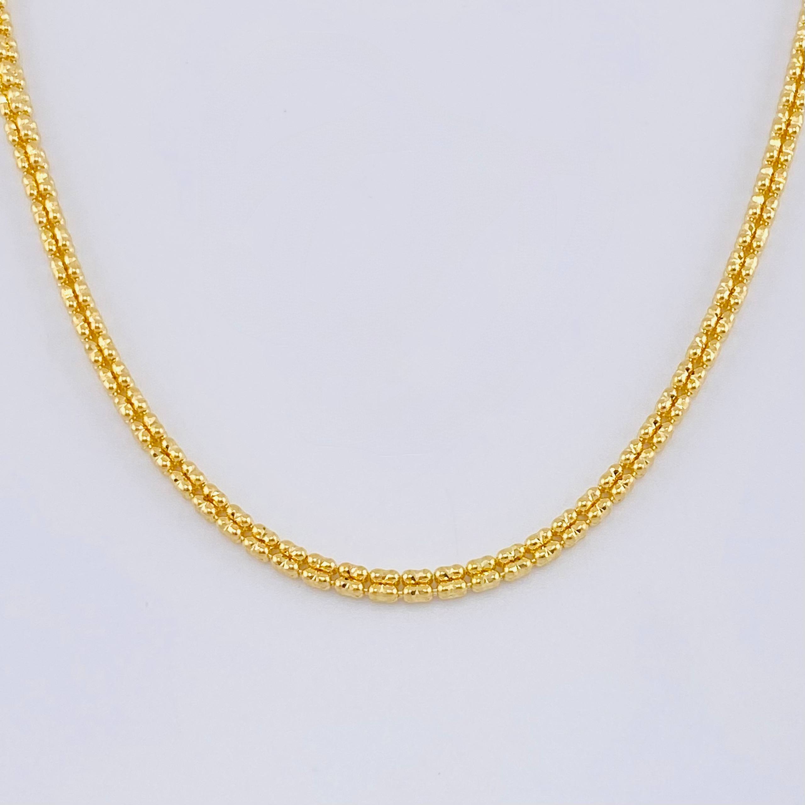 Ice Chain 12.3g / 24 in / 2.4mm 18K Yellow Gold