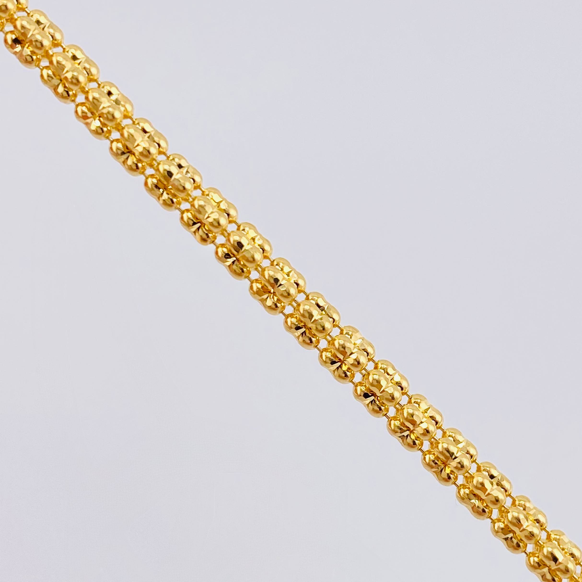 Ice Chain 12.3g / 24 in / 2.4mm 18K Yellow Gold