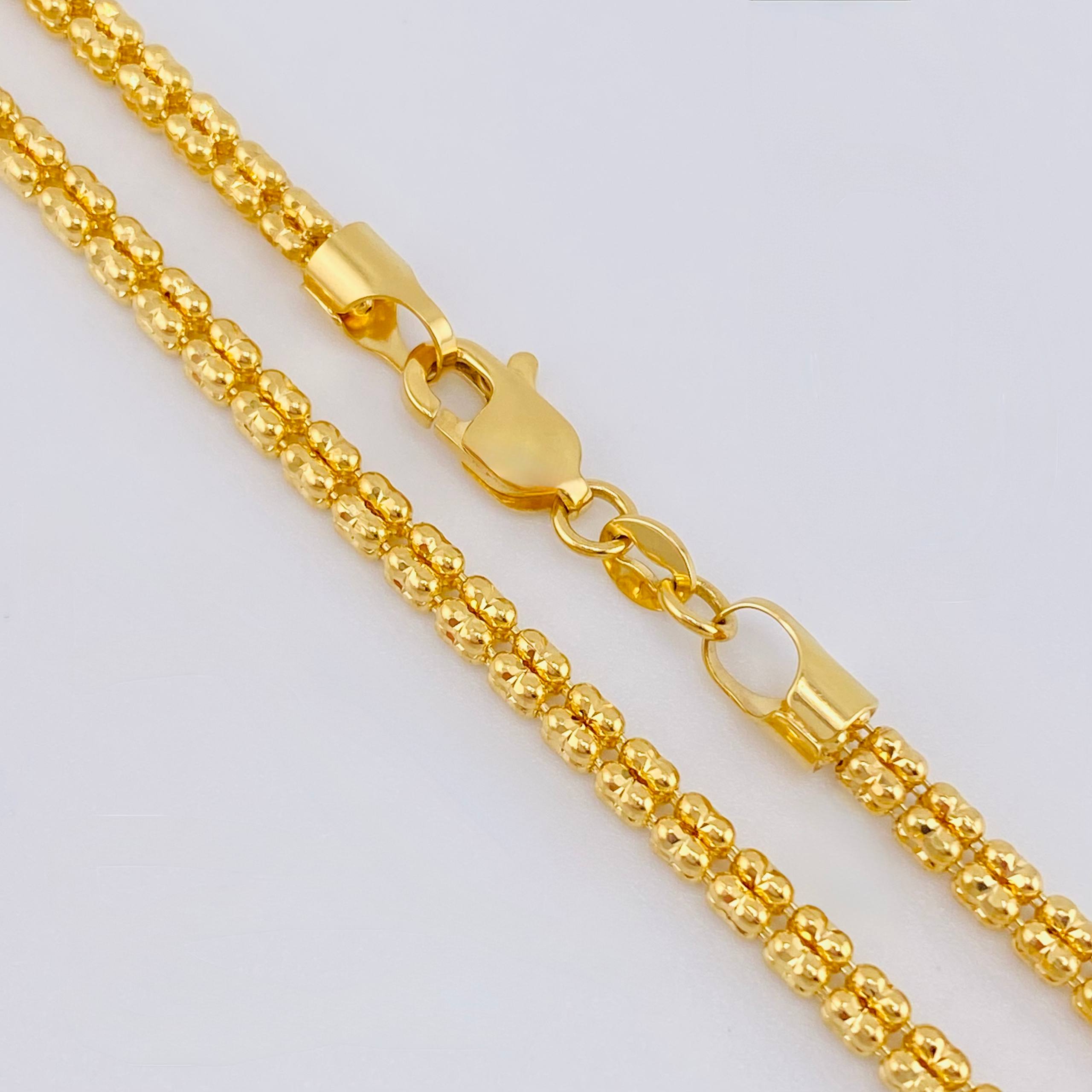 Cadena Ice 14.5gr / 17 3/4 in / 2.6mm Oro Amarillo +4 18K ©