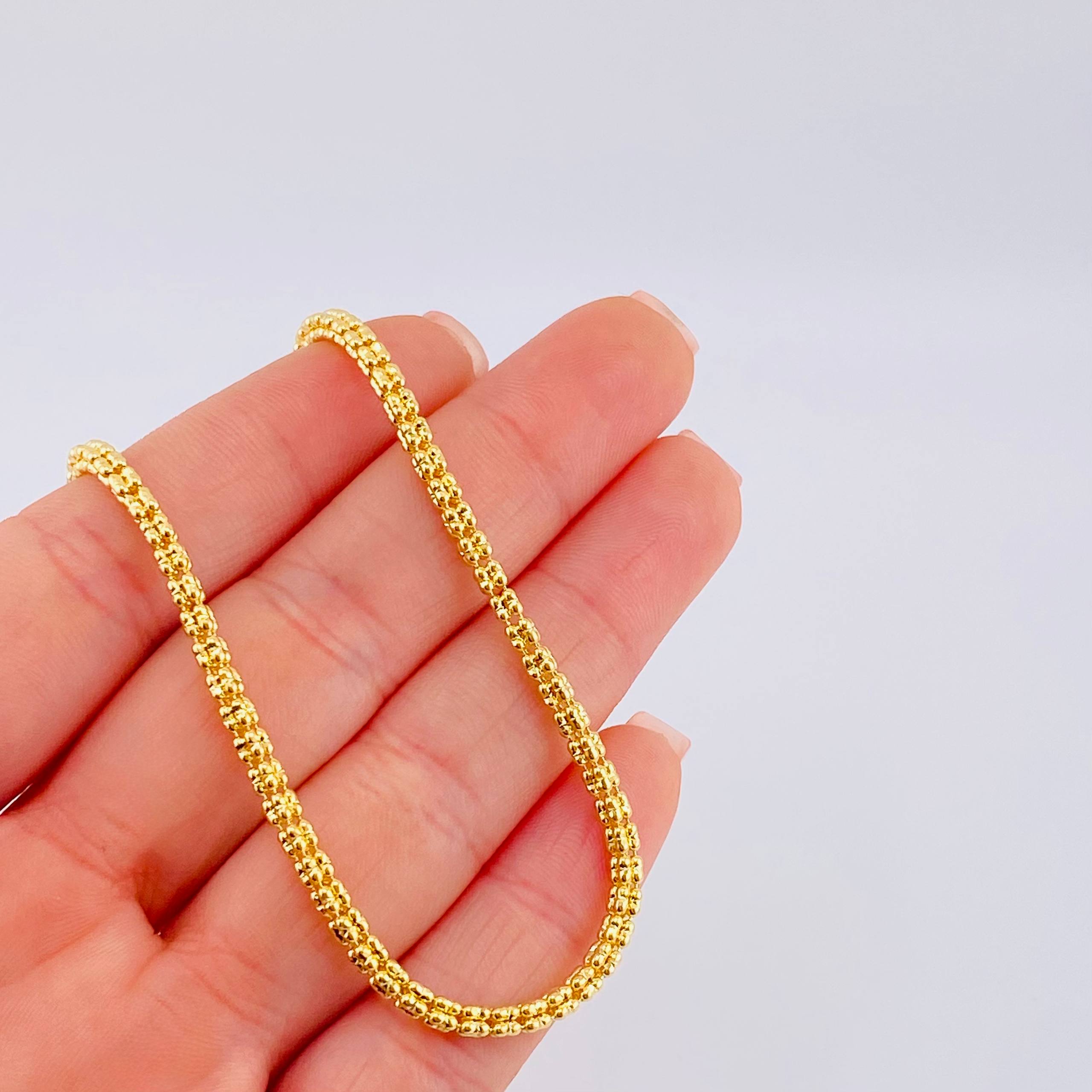 Ice Chain 12.3g / 24 in / 2.4mm 18K Yellow Gold