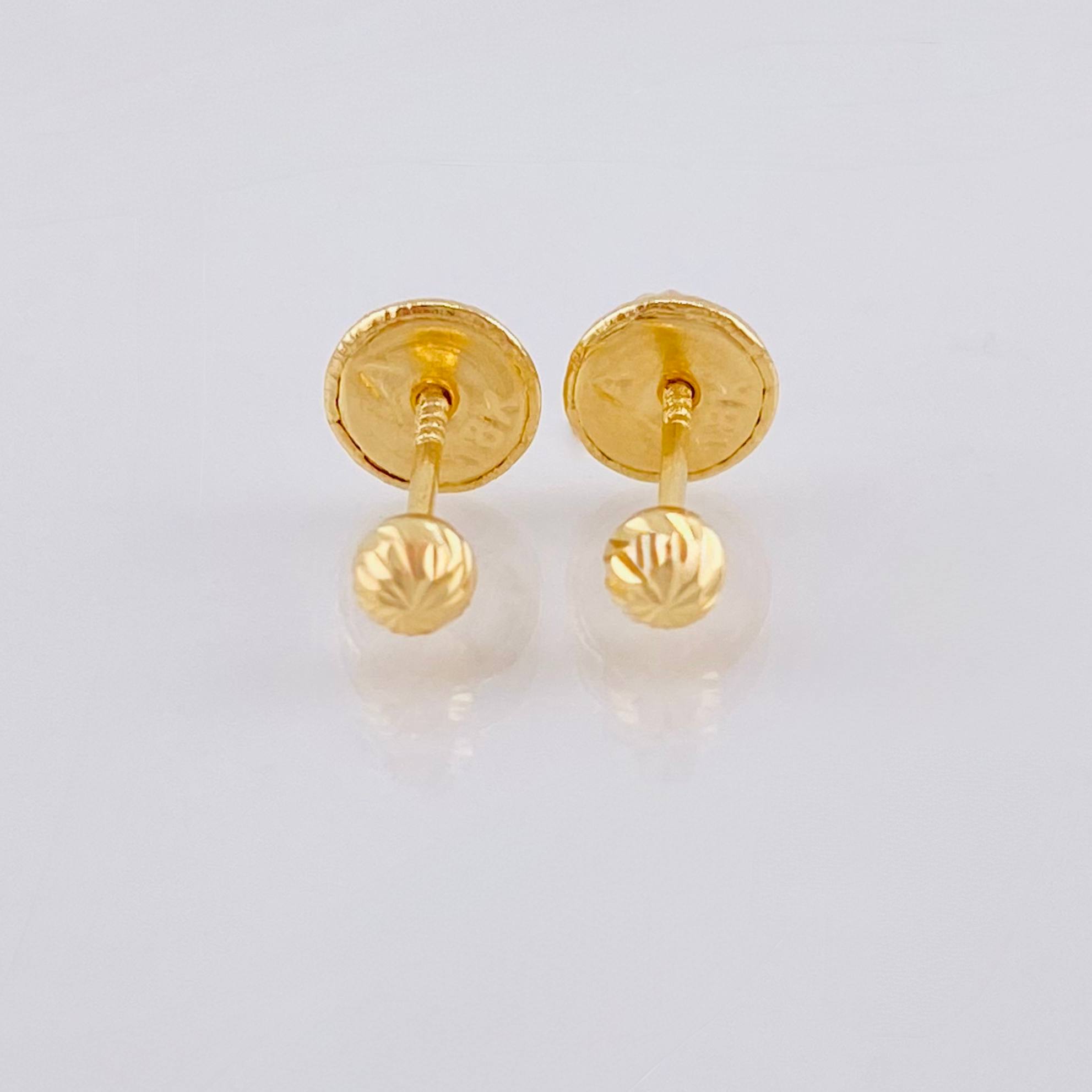 Topos Bola Diamantado 0.4gr / 3mm Oro Amarillo 18K