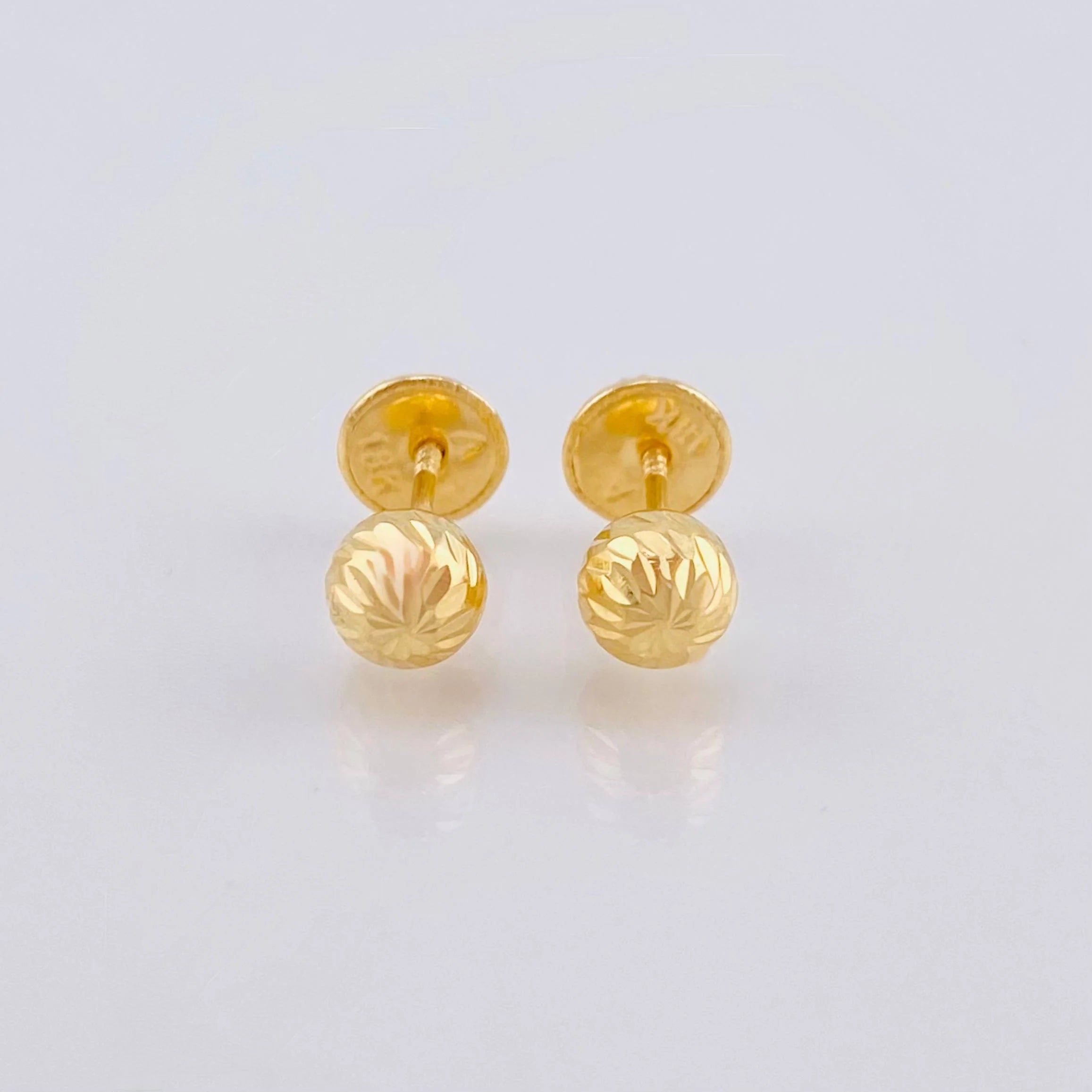 Topos Bola Diamantada 0.7 g / in / 5 mm Oro Amarillo 18K