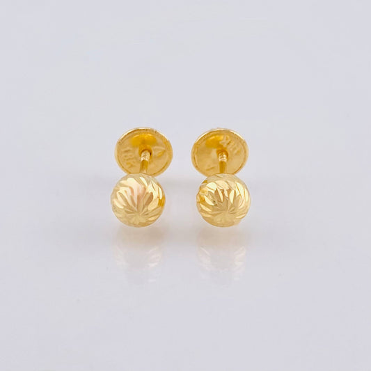 Topos Bola Diamantada 0.6 g / in / 5 mm Oro Amarillo 18K