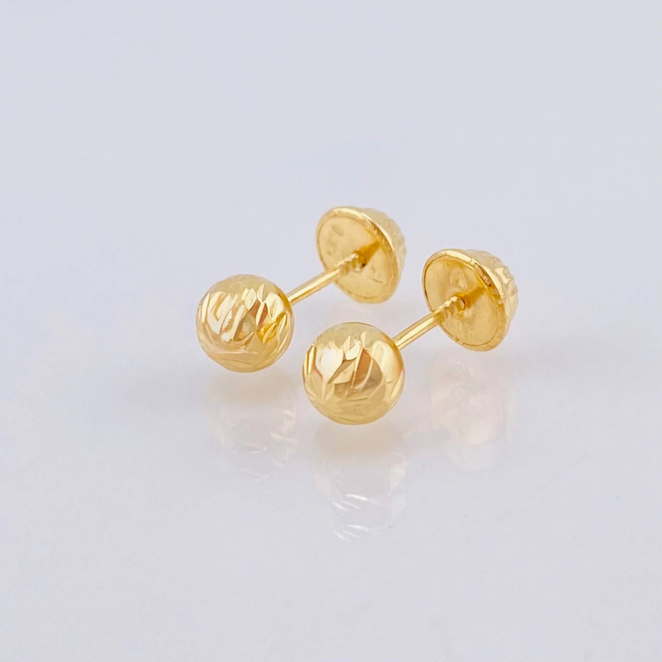 Topos Bola Diamantada 0.7 g / in / 5 mm Oro Amarillo 18K
