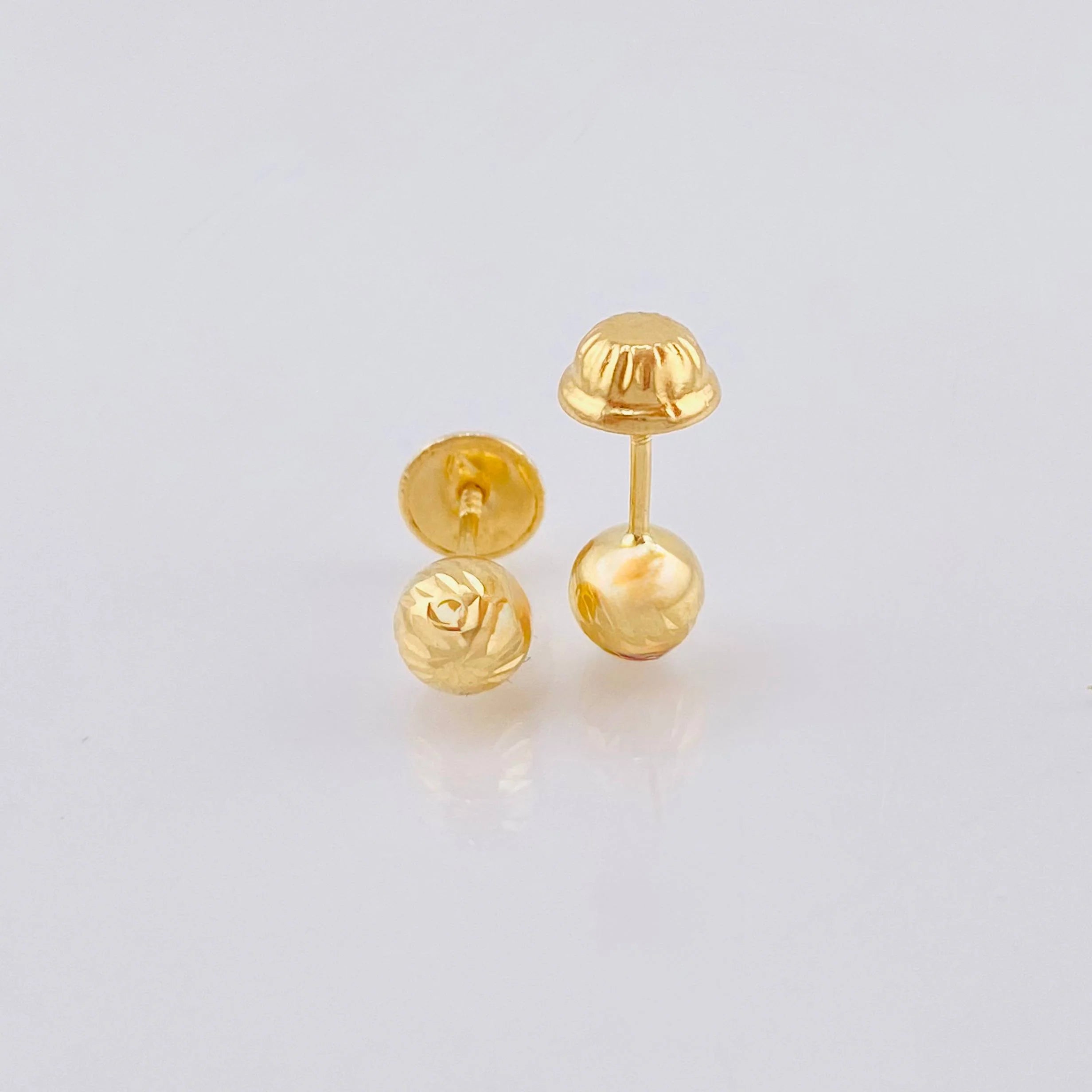 Topos Bola Diamantada 0.7 g / in / 5 mm Oro Amarillo 18K