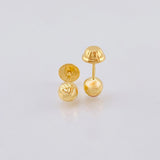 Topos Bola Diamantada 0.7 g / in / 5 mm Oro Amarillo 18K