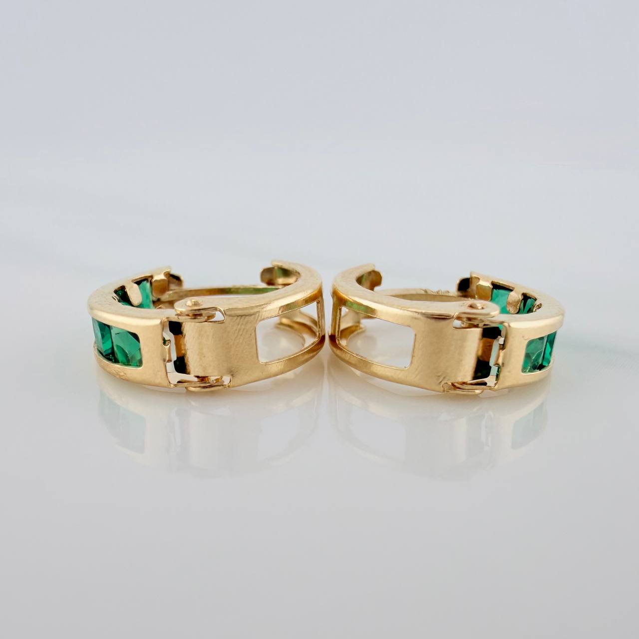 Candongas Carril 1.5gr / 1/2 in / Oro Amarillo 18K &