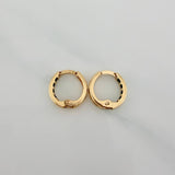 Candongas Carril 1.05gr / 1/2 in / Oro Amarillo 18K $