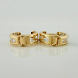 Hoop Earrings Carril 1.7gr / 1/2 in / Yellow Gold 18K %