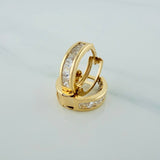 Candongas Carril 1.7gr / 1/2 in / Oro Amarillo 18K $