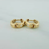 Candongas Carril 1.15gr / 1/2 in / Oro Amarillo 18K %