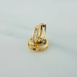 Candongas Carril 1.15gr / 1/2 in / Oro Amarillo 18K %
