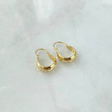 Hoop Earrings Ash Lunas 0.75gr / 1.6cm / Polished 18K Yellow Gold ©