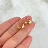 Hoop Earrings Ash Lunas 0.75gr / 1.6cm / Polished 18K Yellow Gold ©